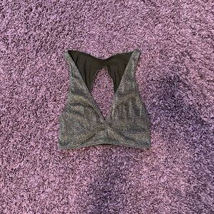Glittery urban outfitters bra top